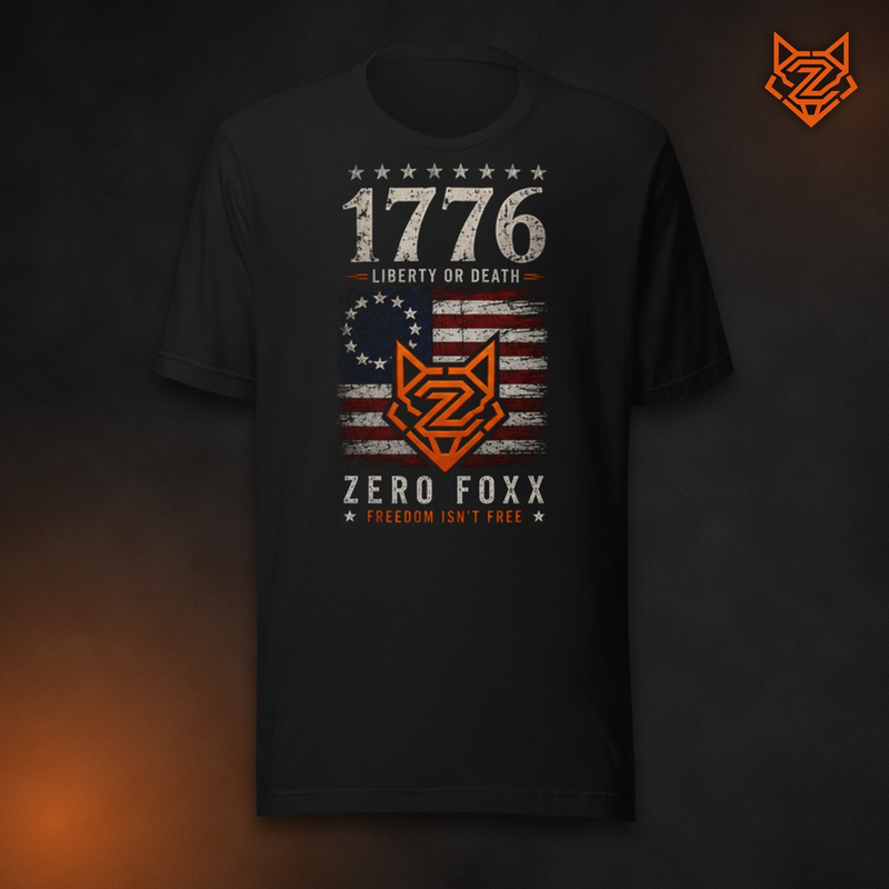1776 — Liberty or Death | Double-Sided Tee — Front