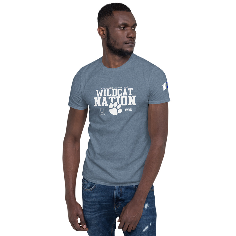 Wildcat Nation T-shirt - HML – XL, Heather Indigo