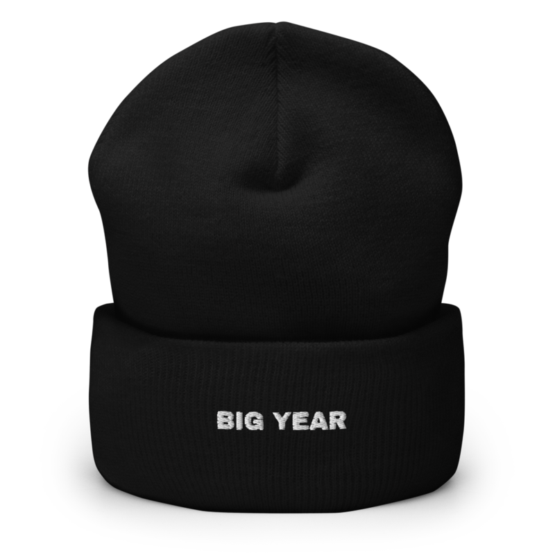 BIG YEAR Beanie mockup