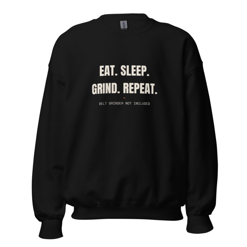 EAT. SLEEP. GRIND. REPEAT. Crewneck mockup