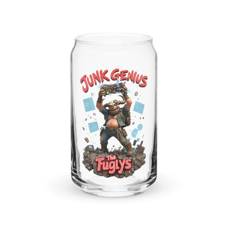 Otis - Junk Genius 16oz Can Glass