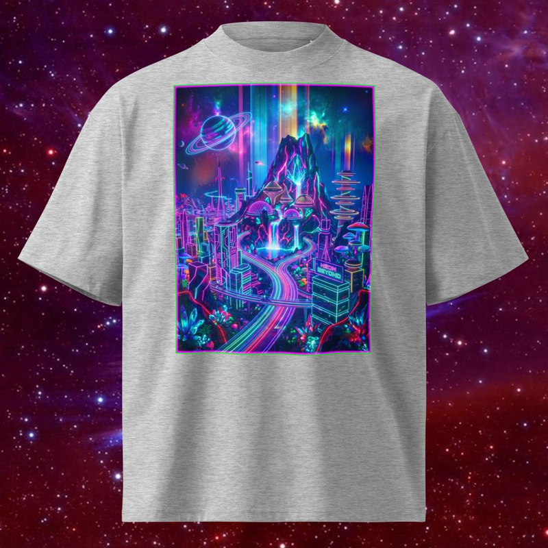 Space Rock Neon City - Space Rock Neon City / Heather Grey / S