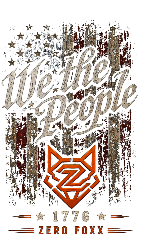 We the People — Old Glory Script | Tee — Front Print