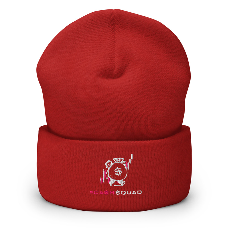 #CashSquad Beanie v.2 – One size, Red
