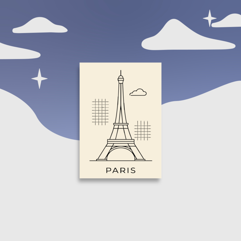 ❤ Paris Poster - Minimalist