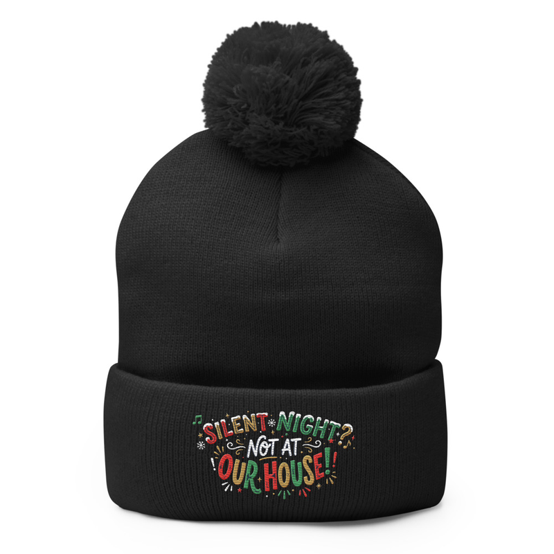 Silent Night Pom-Pom Beanie