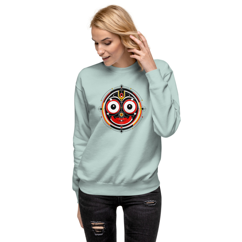 Jagannatha Abstract Premium Sweatshirt – S, Agave
