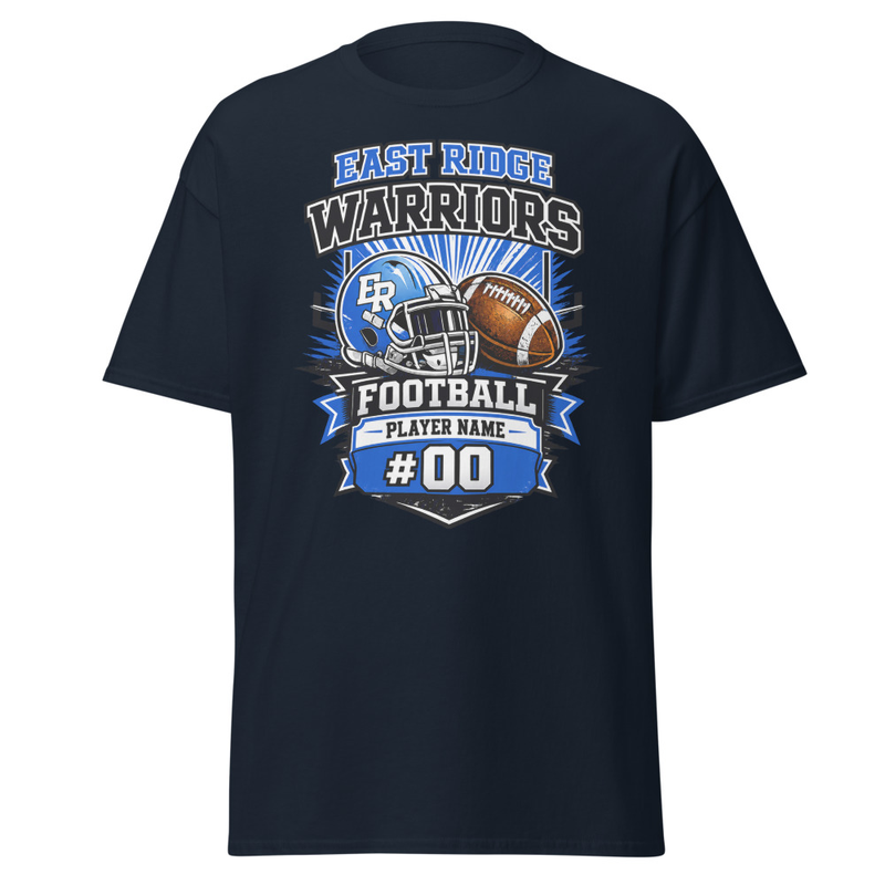 East Ridge Warriors Football Adult Shirt | 26-011-PNN