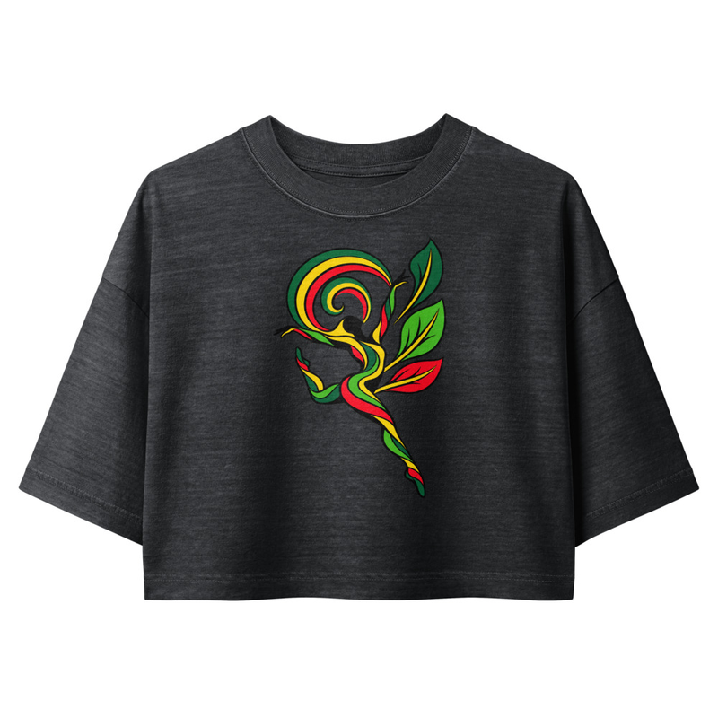 Women’s garment dye cropped tee view 2