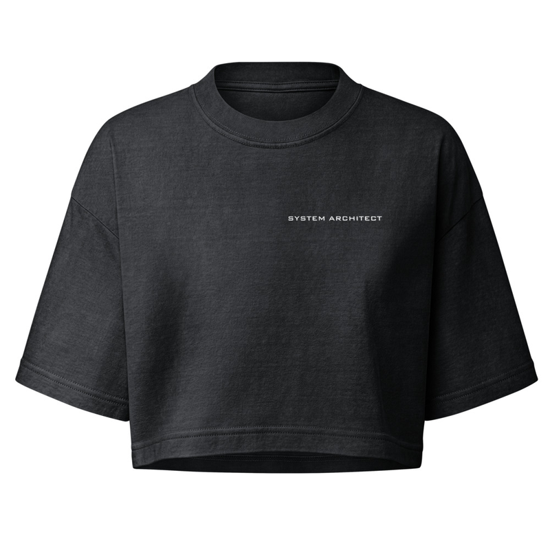 Women’s garment dye cropped tee
