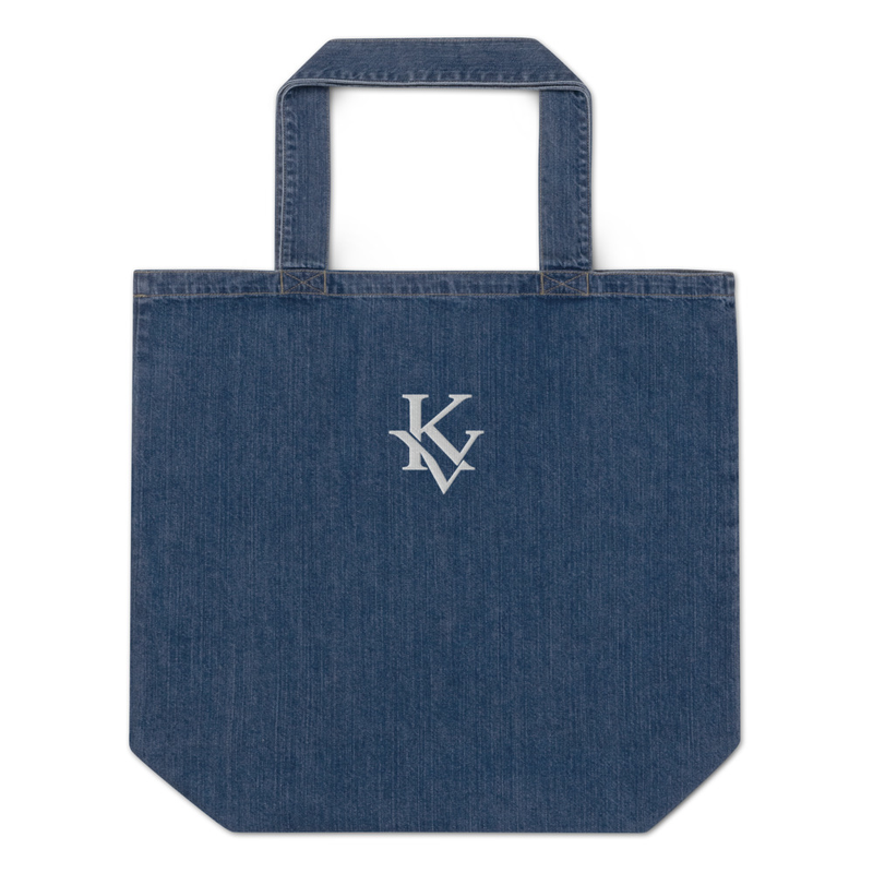 KV Monogram Organic Denim Tote