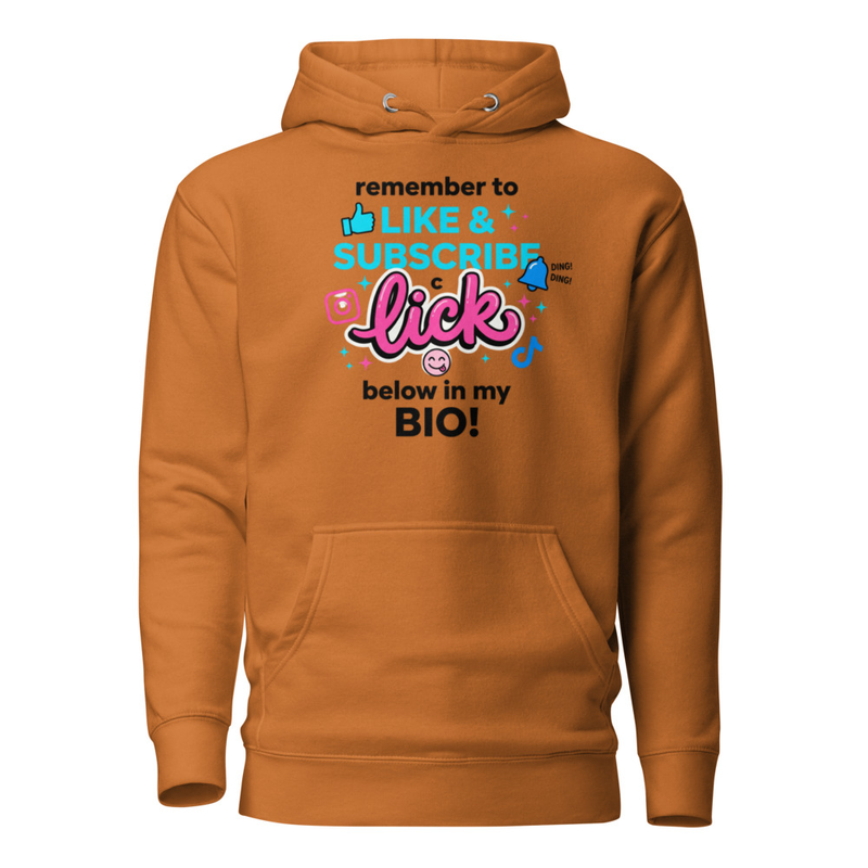 Remember to like and Subscribe Hoodie – 3XL, Adobe