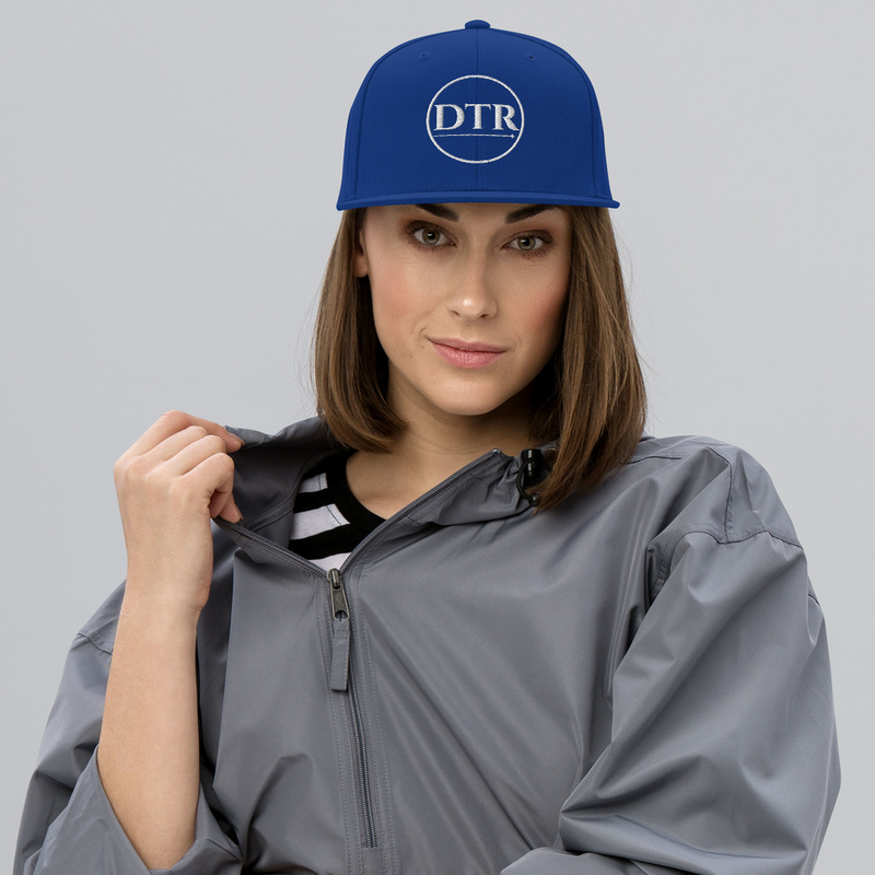 Snapback Hat White Logo