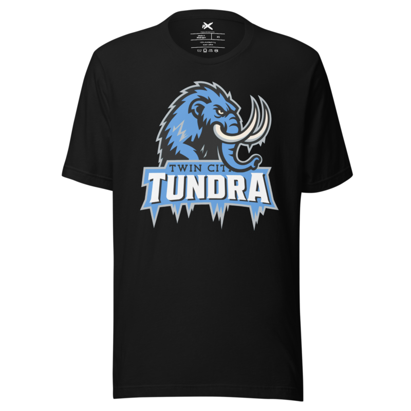 Twin Cities Tundra - Black Logo Tee