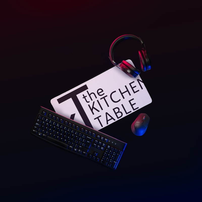 Kitchen Table Desk mat – 12″×22″, Black