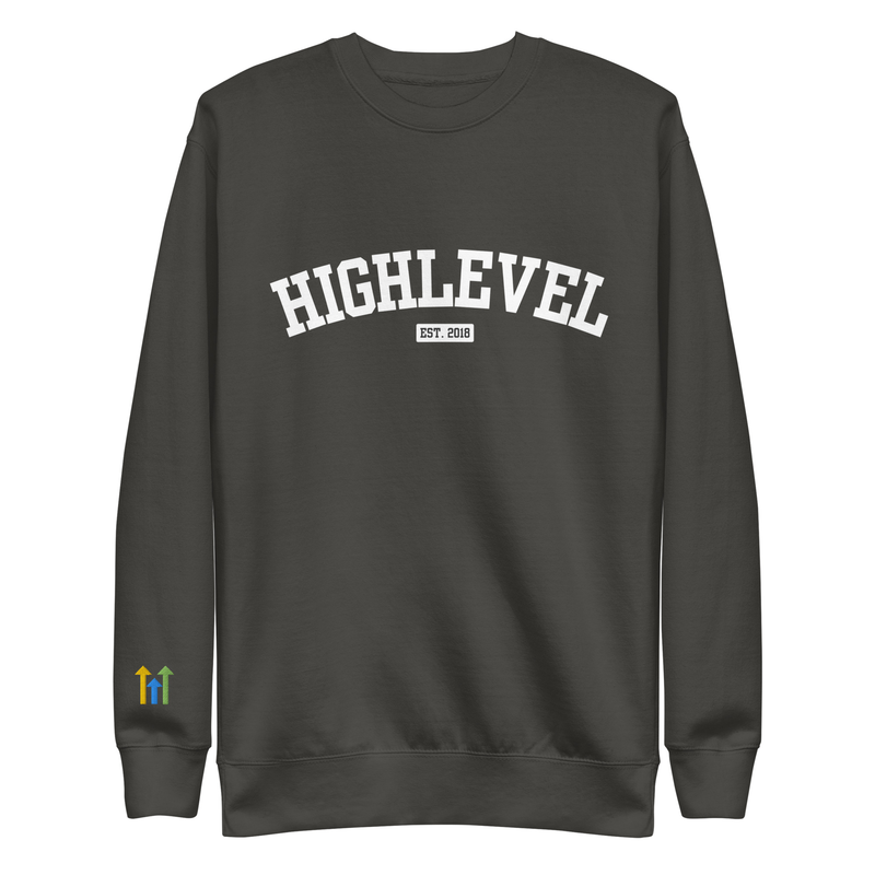 HighLevel Core Crew Sweatshirt – 3XL, Vintage Black
