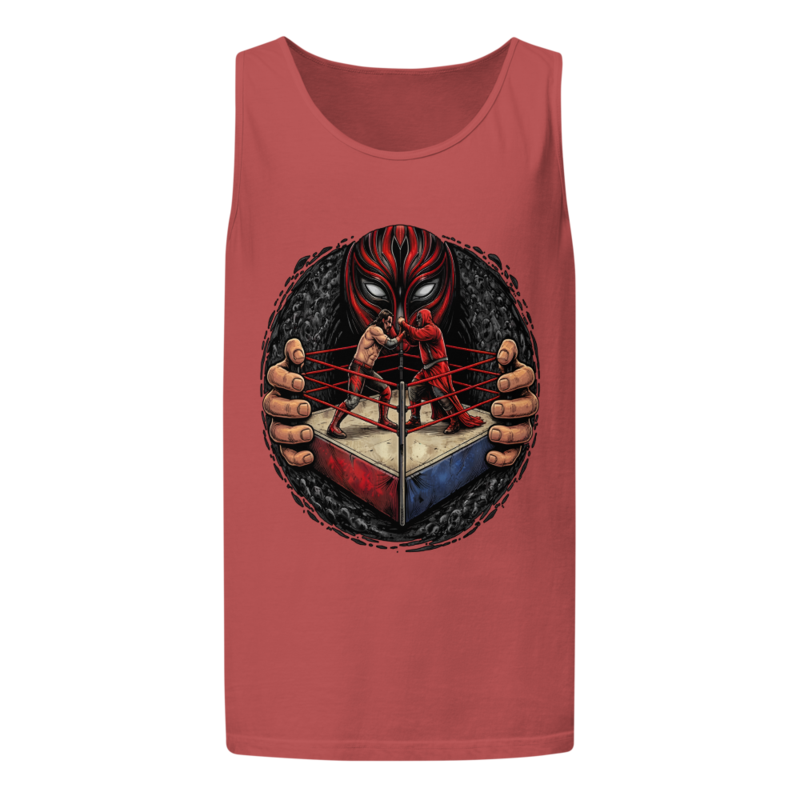 Heel Who Dictates Crimson Unisex Garment-Dyed Tank Top