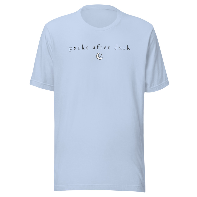 Parks After Dark Tee – M, Baby Blue