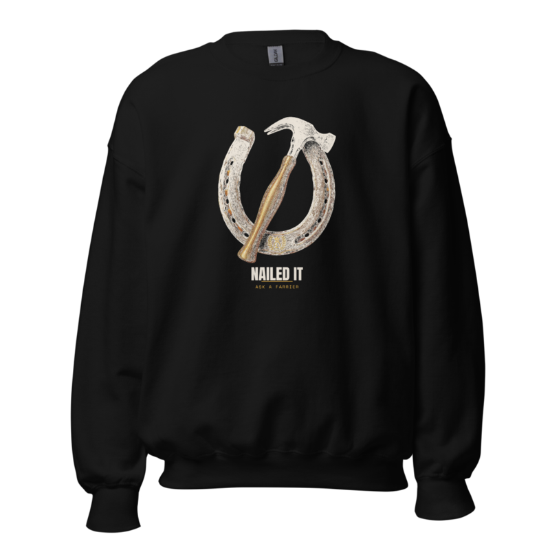 Nailed It Crewneck — Blacksmithing merch