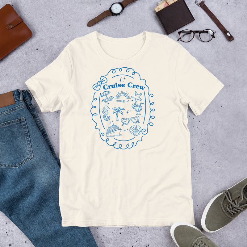 Cruise Crew Tee – XS, Vintage White