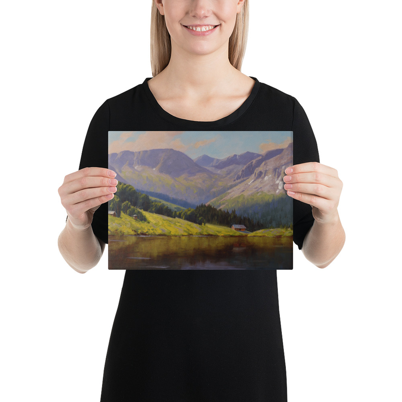 A Fine Day on Trout Lake - Fine Art Canvas Print – Image 1