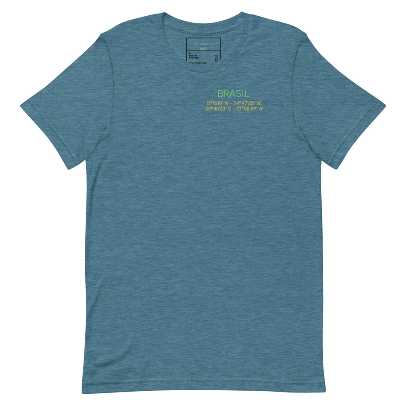 Brasil Rivers Map Unisex t-shirt view 6