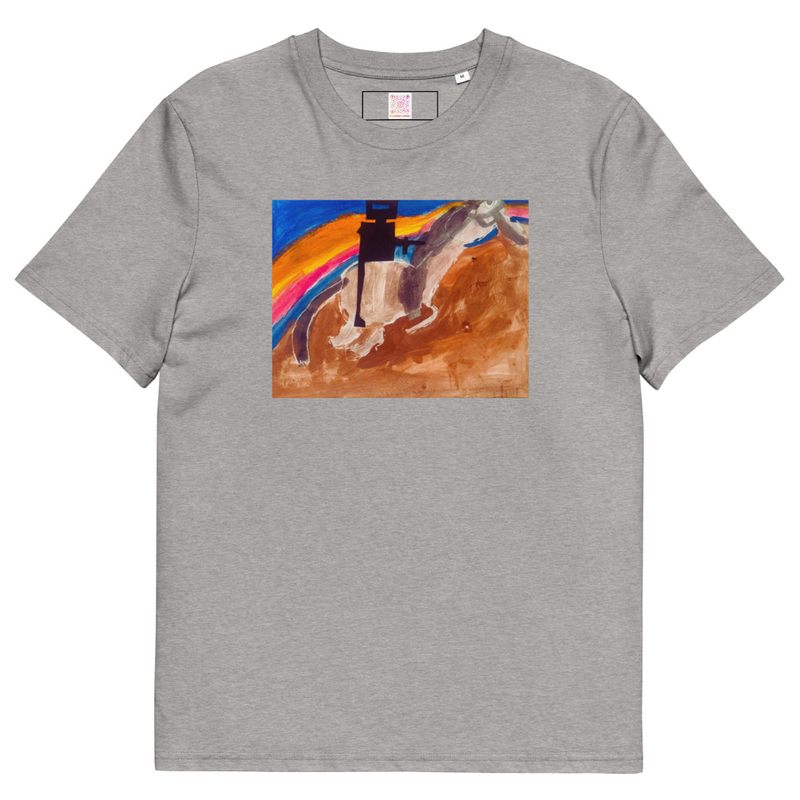 Ned Kelly - Unisex Organic Cotton Tee – L, Heather Grey