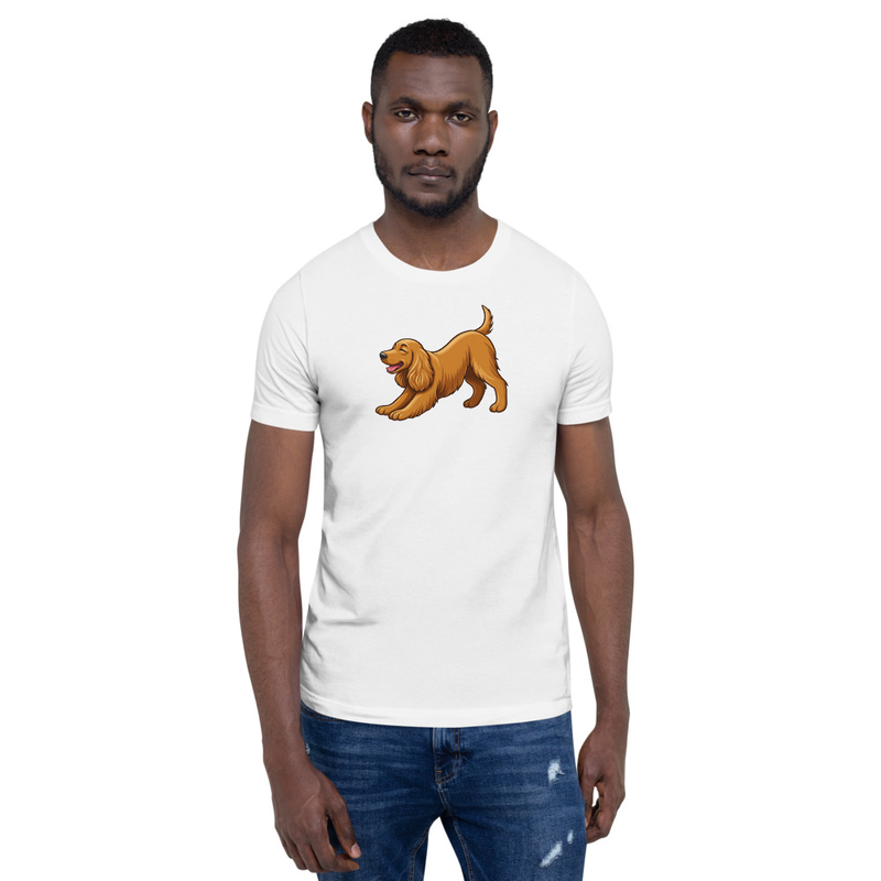 Cocker Spaniel Downward Dog Unisex T-Shirt