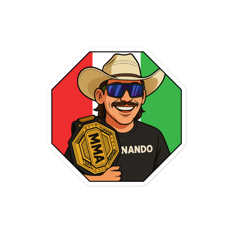 "Nando" Stickers – 4″×4″, White