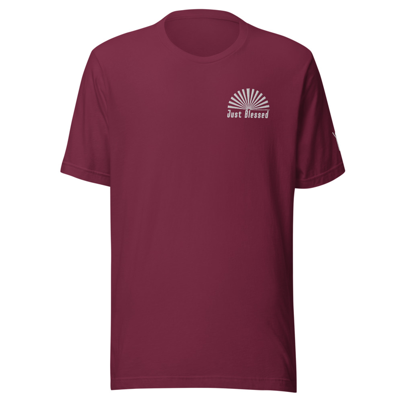 Just Blessed T-shirt – 2XL, Maroon