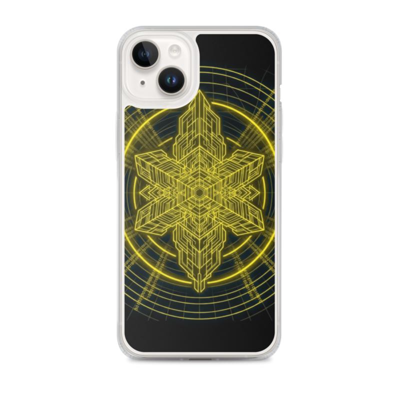 Uncle Benny ® Deep Space Relay IBM Quantum Computer iPhone Case Neon Yellow EST. 2020