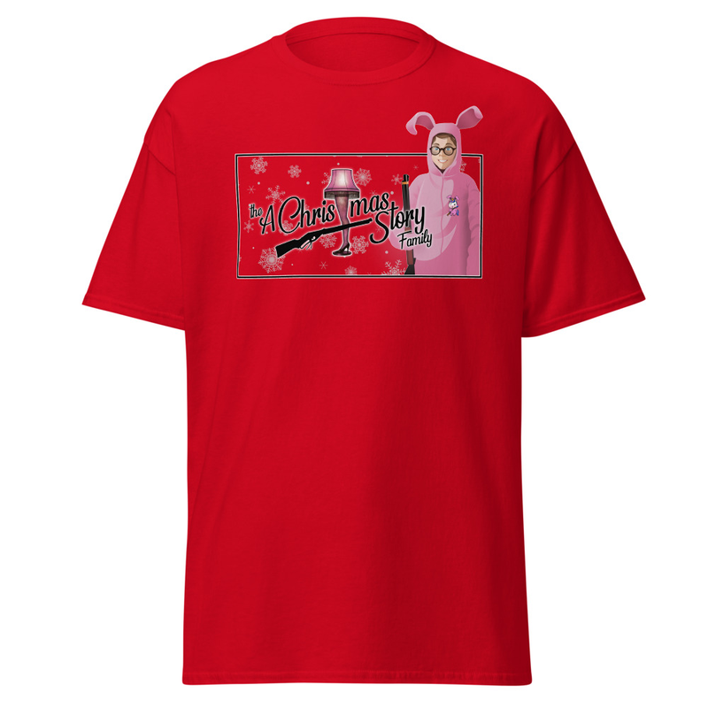 Pink Bunny Nostalgia Tee — Custom Made by: A Christmas Story Family™ – XL, Red