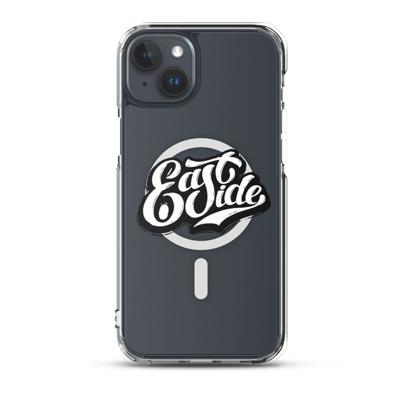 EastSide Dark Logo MagSafe® clear case for iPhone® – iPhone 15 Plus