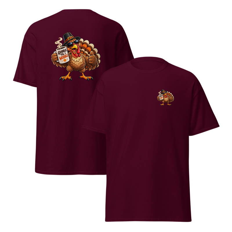 Cool Coffee Turkey Cheers Unisex classic tee – M, Maroon