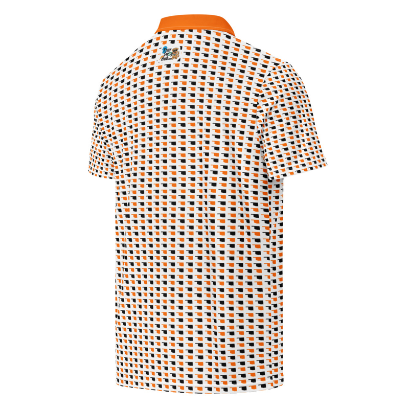 Men’s Slim Fit Oklahoma Polo in Orange and Black