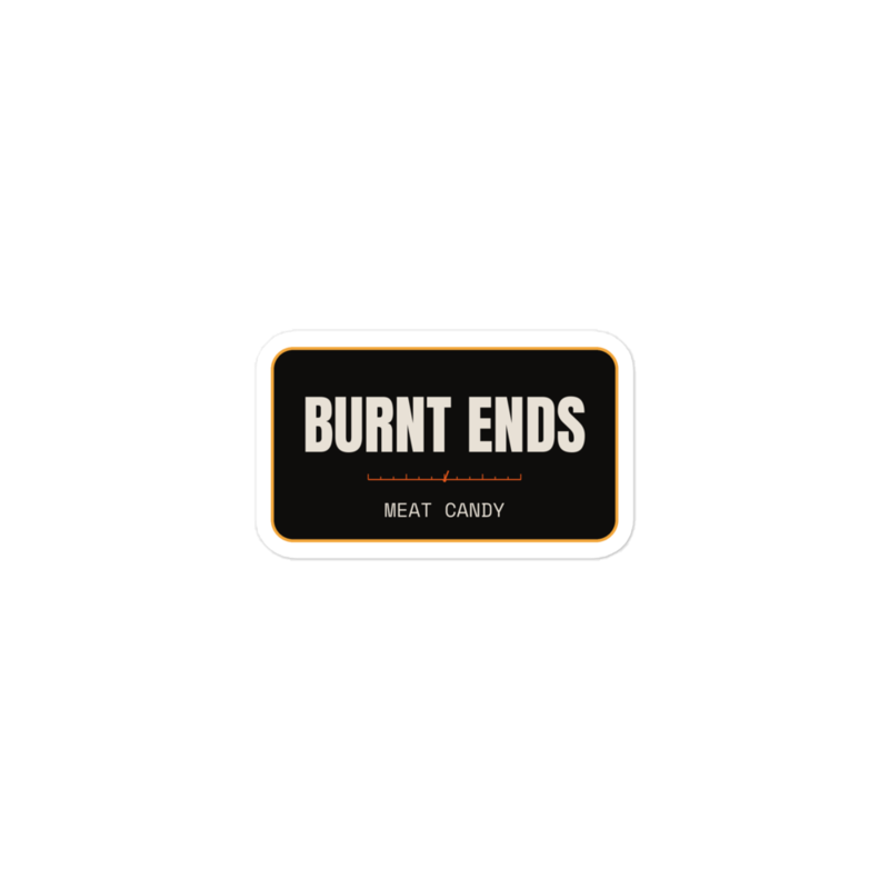BURNT ENDS Sticker mockup