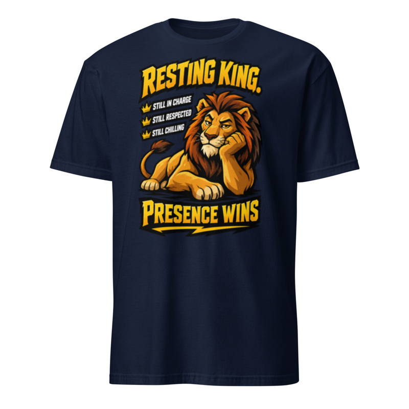 Resting King Tee – 3XL, Navy