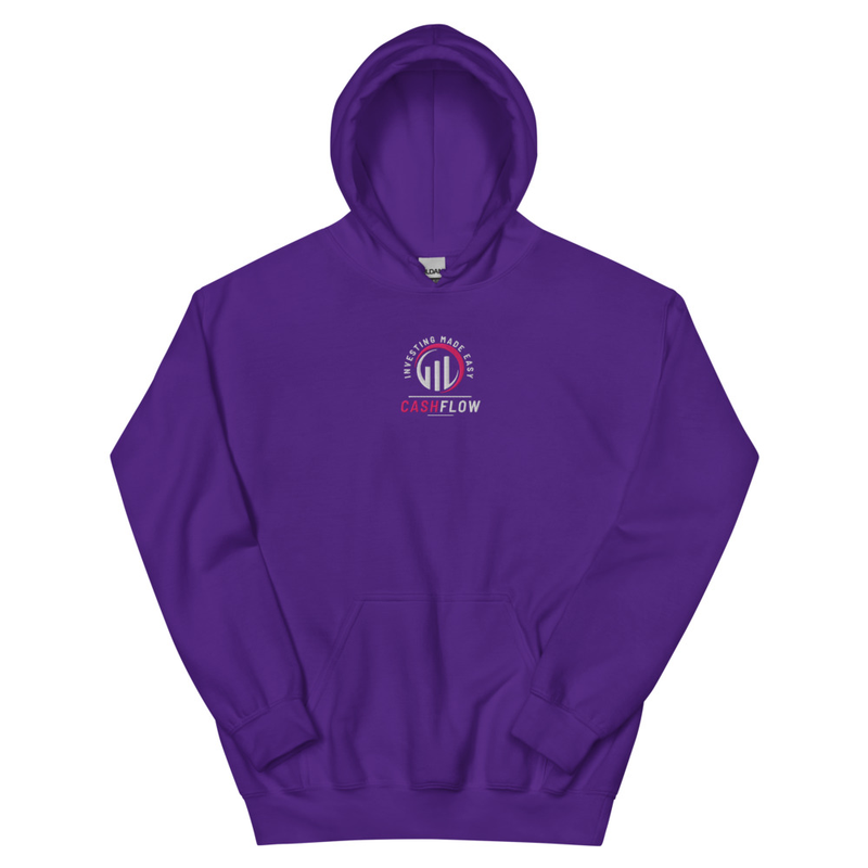 Cashflow Investing Inc Embroidered Hoodie v.3 – M, Purple