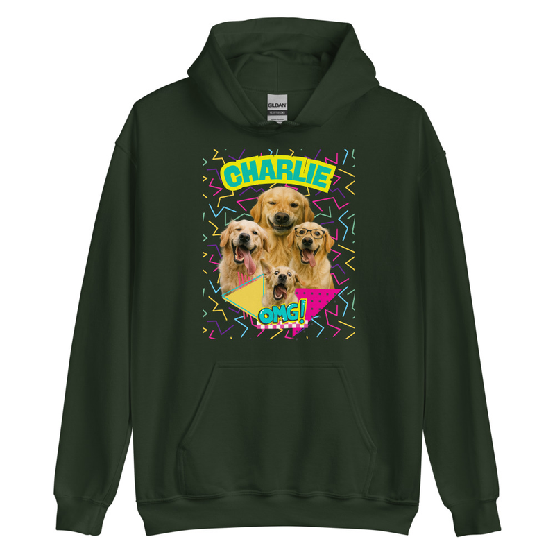 Retro Personalized Pet Party - Unisex Hoodie