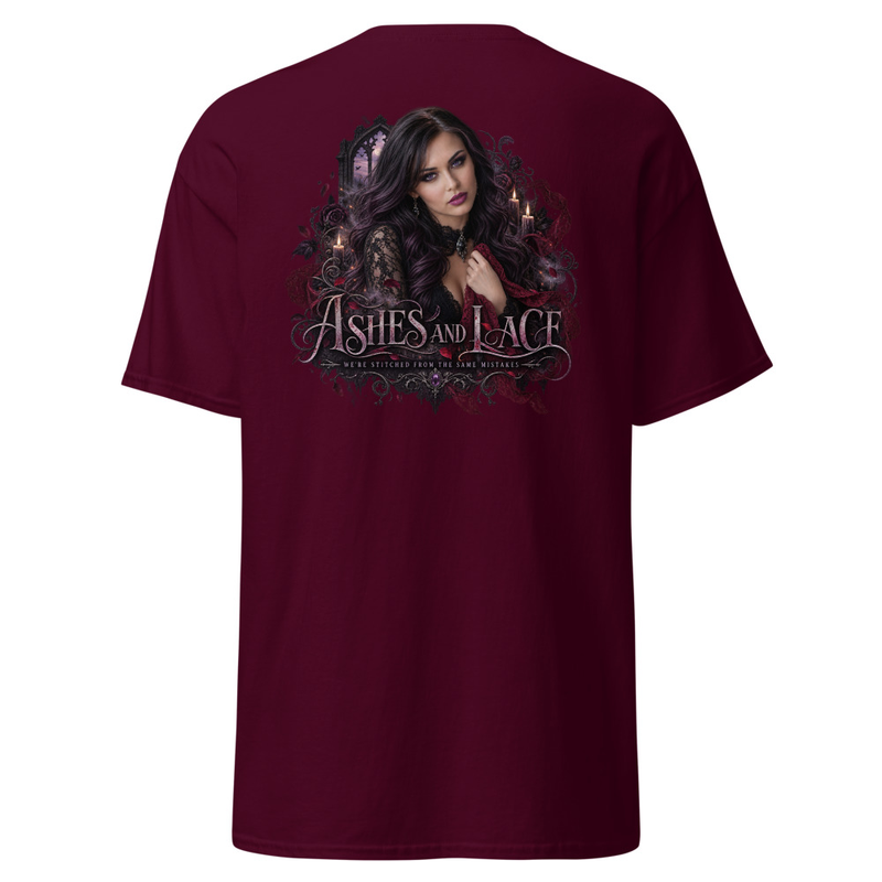 Violet Webb Heliotrope Ashes and Lace Unisex classic tee