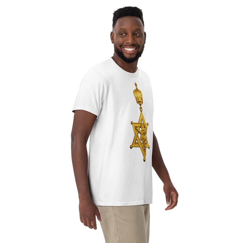 Unisex Order of the Queen of Sheba garment-dyed heavyweight t-shirt – S, White