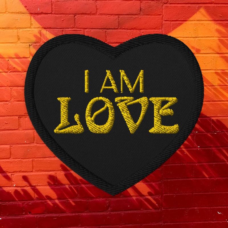 I AM LOVE PATCH - Embroidered patch /*V* - THE ZENNER SONG