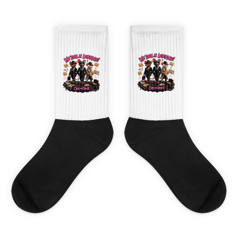 We Deal In Leverage Socks