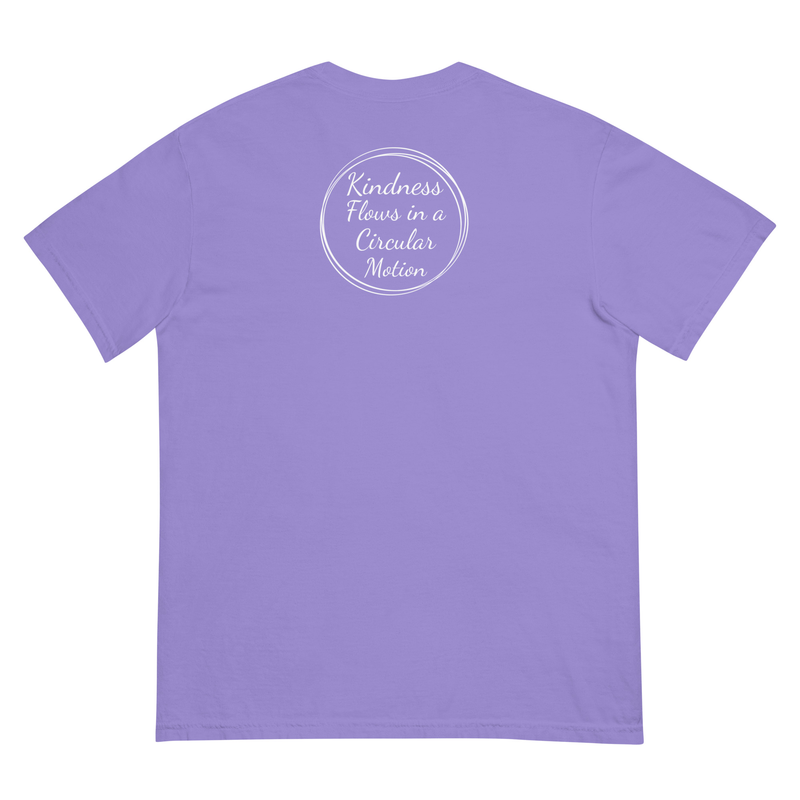 Kindness Flows Back Print Unisex heavyweight tee