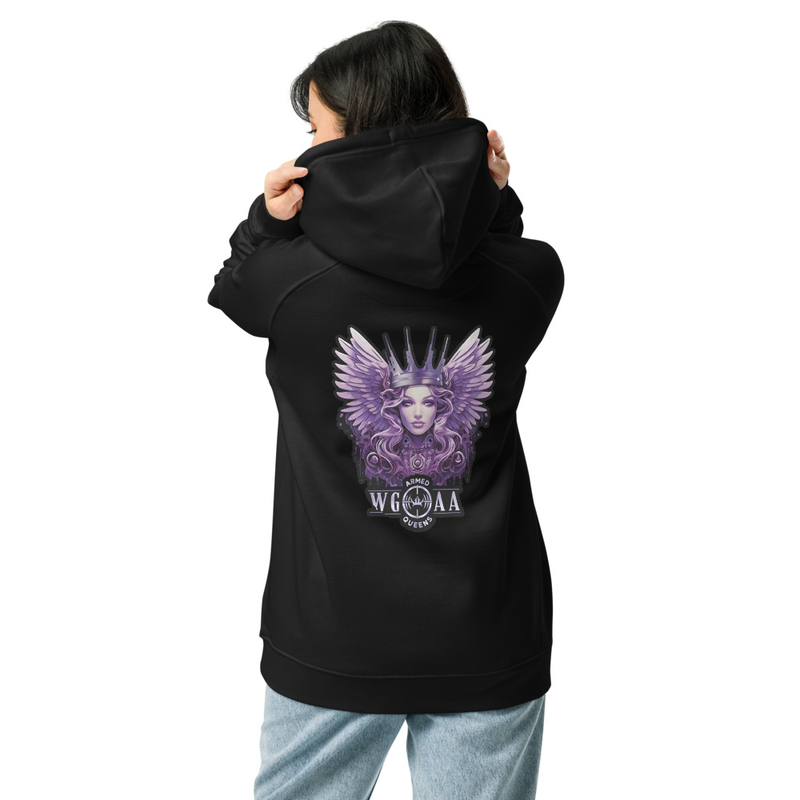 Armed Queen - Unisex eco raglan hoodie