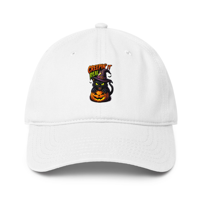 Creep'n it Real Low-profile baseball cap – One size, White