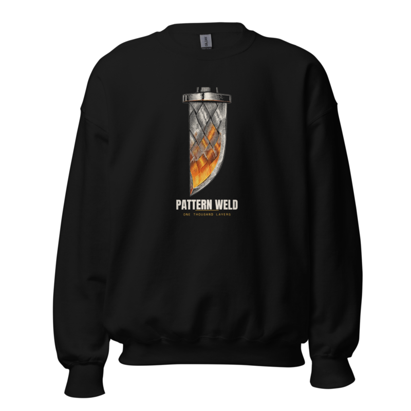 Pattern Weld Crewneck — Blacksmithing merch