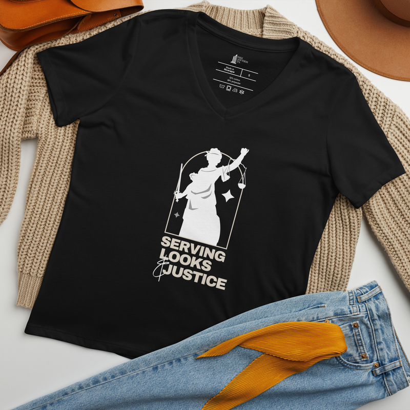 Serving v-neck t-shirt