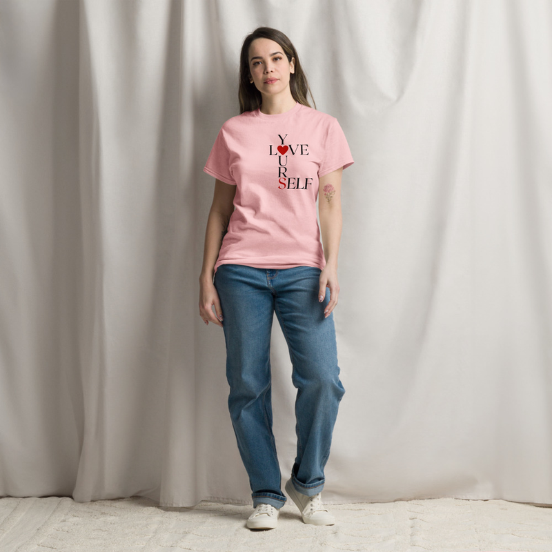 Love Yourself Women's classic tee – M, Light Pink