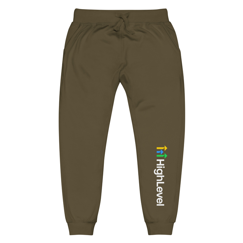HighLevel Fleece Sweatpants – XL, Military Green